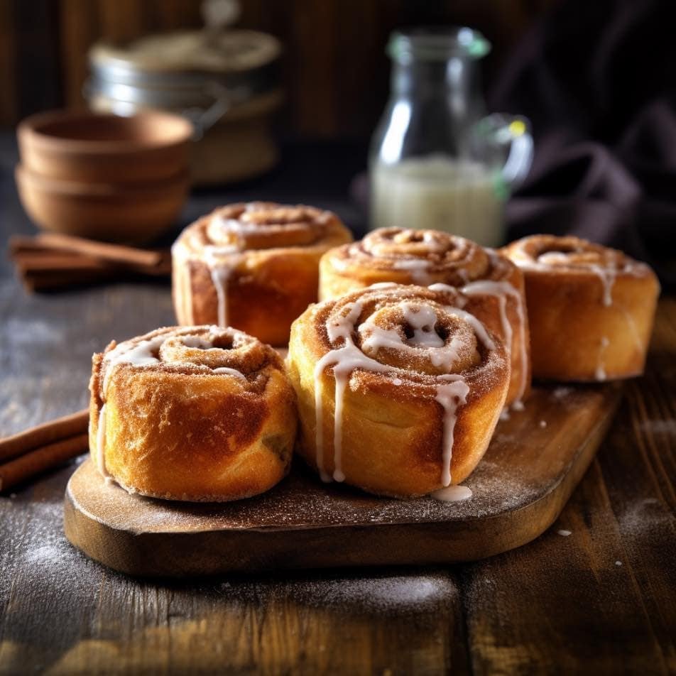Air-Fried Cinnamon Rolls