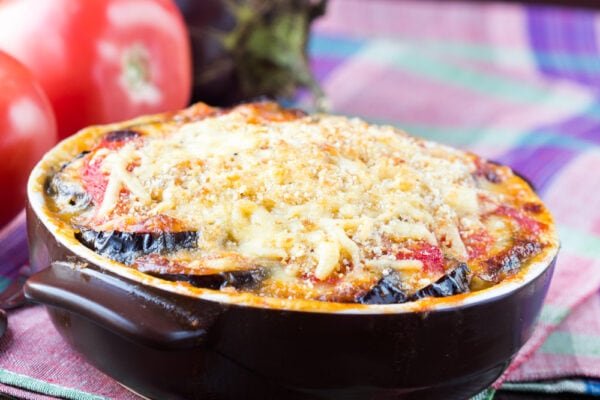 Air-Fried Eggplant Parmesan
