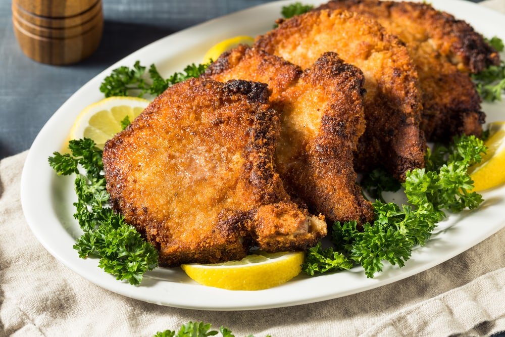 Air-Fried Pork Chops with Garlic-Herb Crust