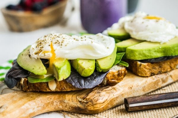Avocado Toast with Poached Eggs