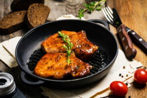 BBQ Glazed Pork Chops