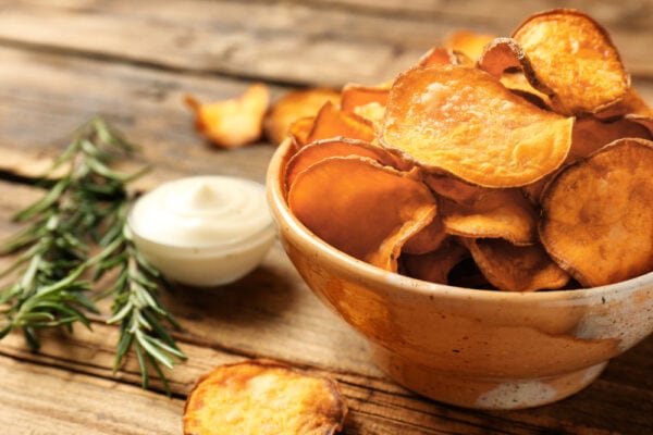 BBQ Spiced Sweet Potato Chips