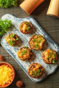 Caprese Stuffed Mushrooms
