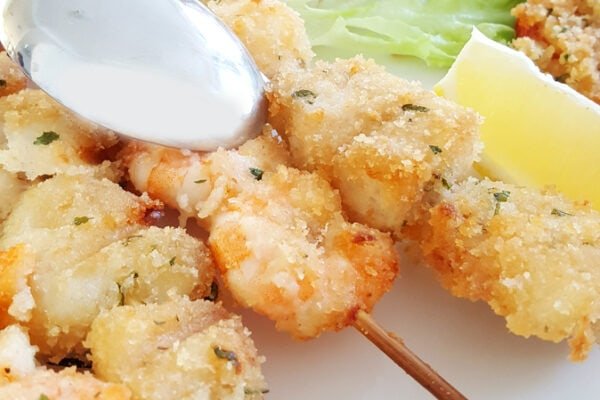 Chimichurri Swordfish Skewers