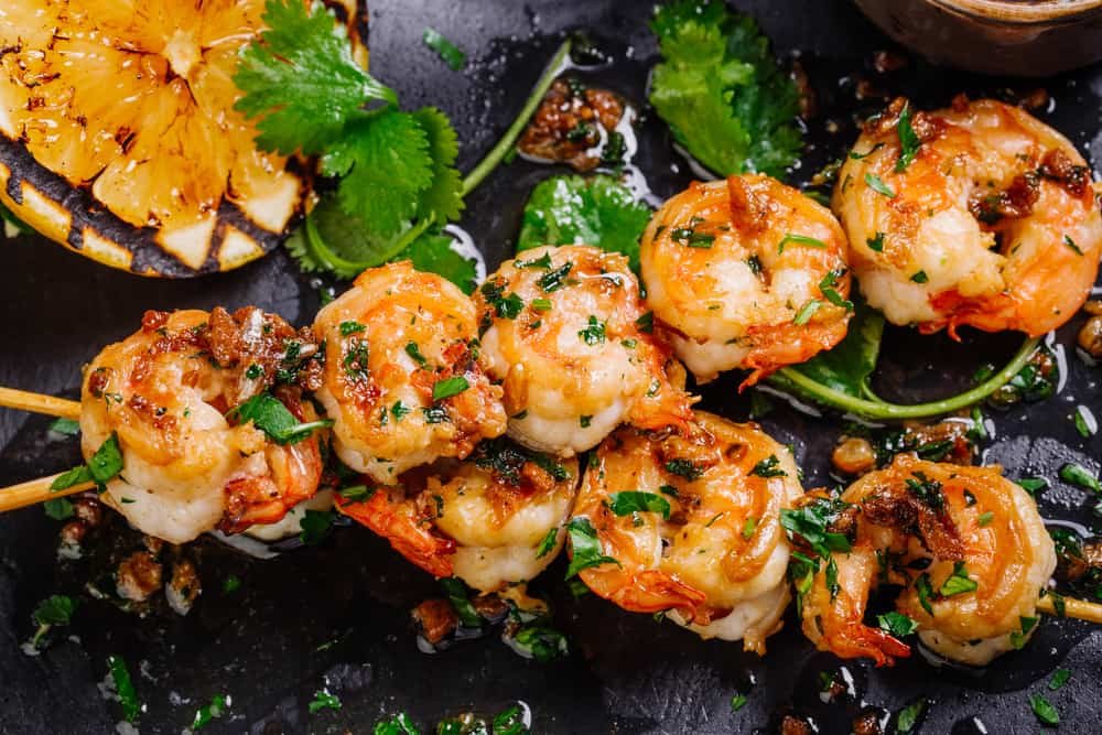 Cilantro Lime Shrimp Skewers
