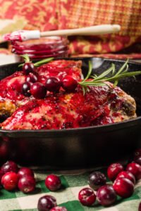 Cranberry Glazed Turkey Thighs