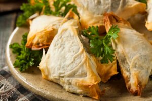 Greek Spanakopita Triangles