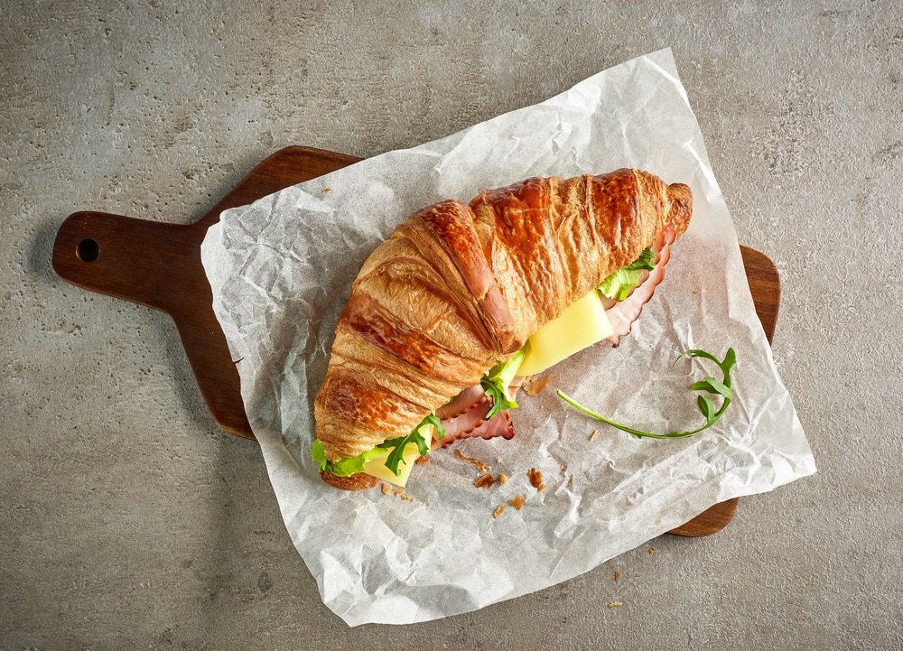 Ham and Cheese Stuffed Croissant