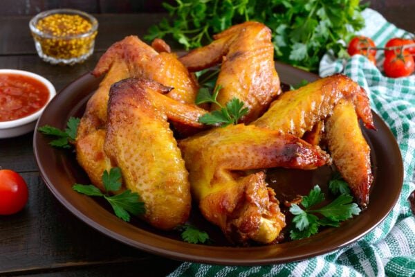 Honey Mustard Glazed Chicken Wings