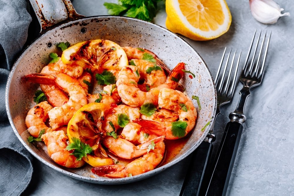 Honey Sriracha Glazed Shrimp