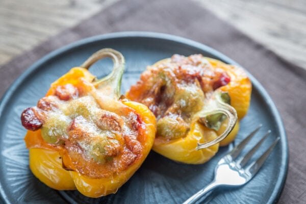 Italian Turkey Sausage Stuffed Peppers