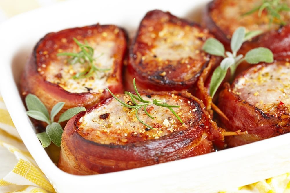 Maple-Glazed Bacon-Wrapped Pork Tenderloin