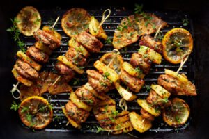 Pineapple BBQ Chicken Kabobs