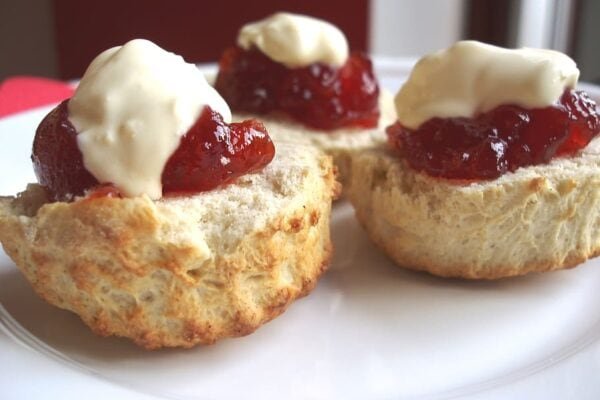 Raspberry Almond Scones