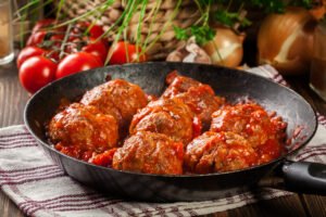 Spicy Sriracha Pork Meatballs