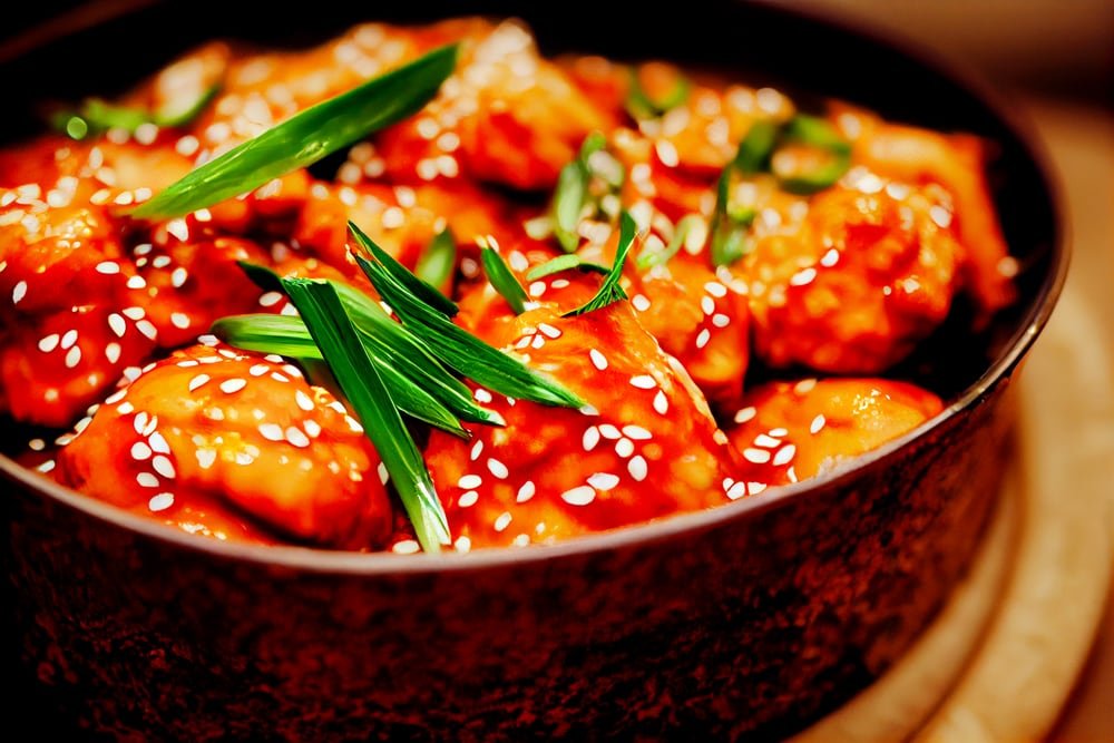 Sticky BBQ Orange Chicken