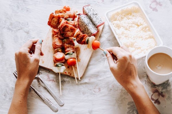 Thai Red Curry Pork Skewers