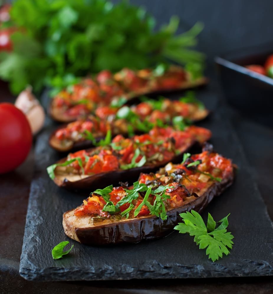 Vegan Stuffed Eggplant