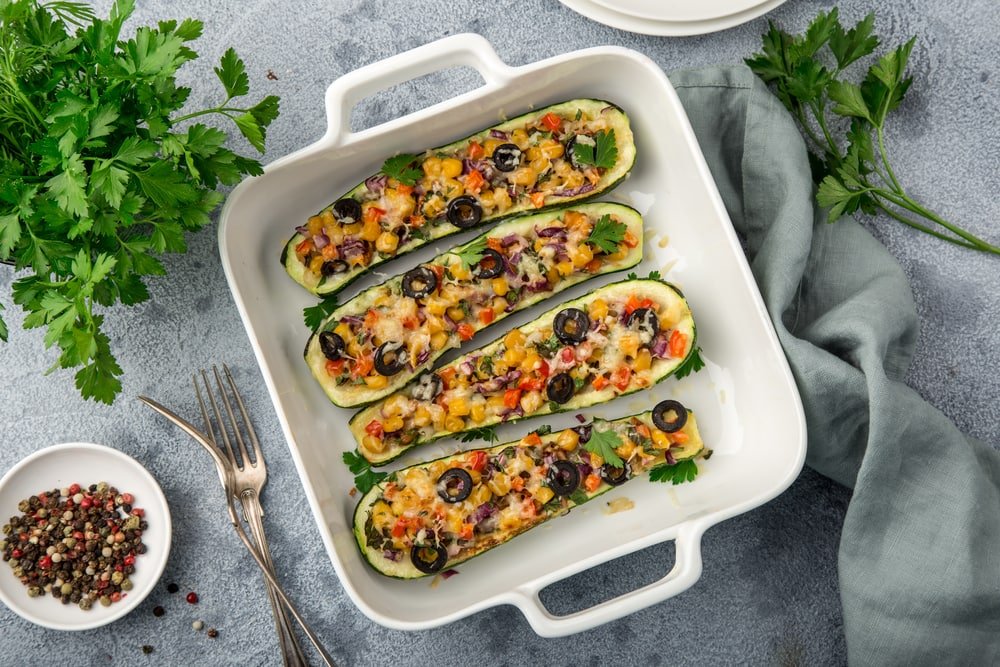 Vegan Zucchini Boat