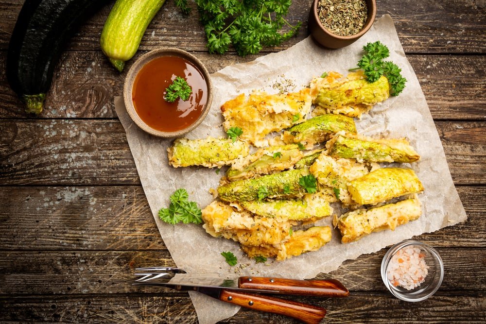 Crispy Parmesan Zucchini Fries