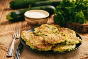 Zucchini and Corn Fritters