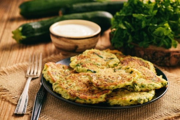 Zucchini and Corn Fritters