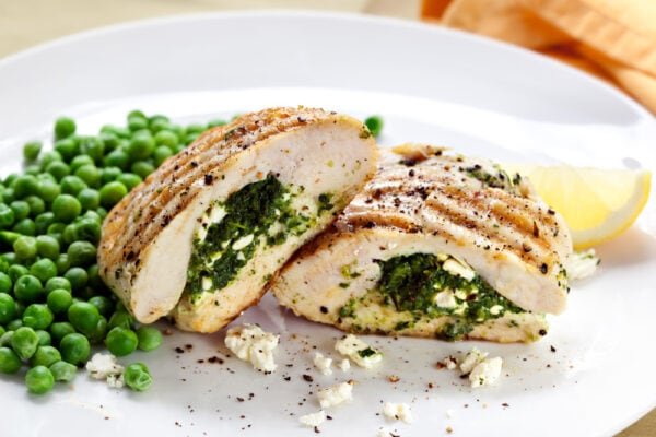 Chicken Breasts stuffed with Spinach and Feta