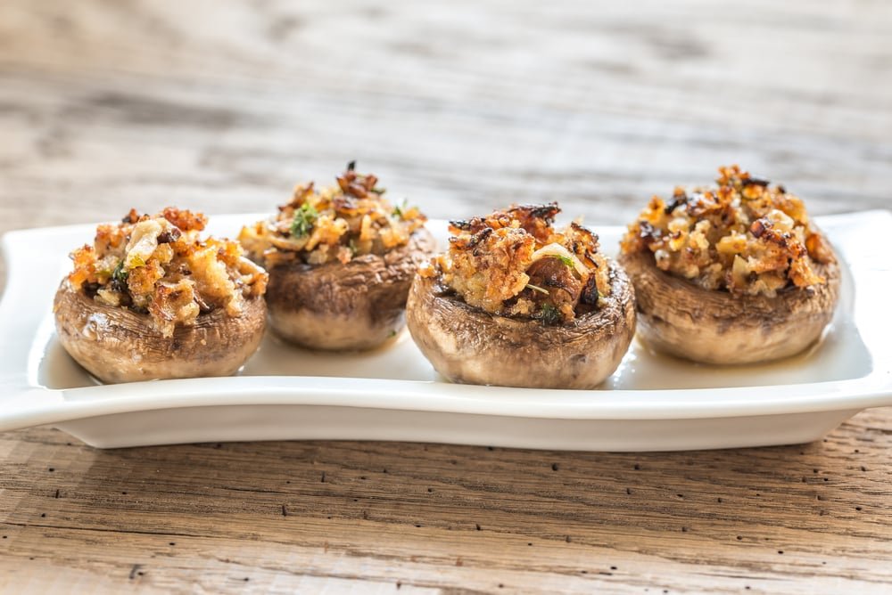 Mushroom Stuffed with Crabmeat